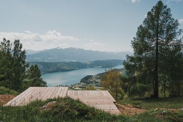 Yoga Plattform nahe Alpengasthof Bergfried